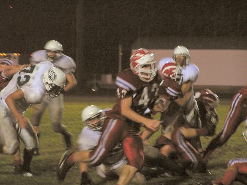 Jed Renkes running the ball