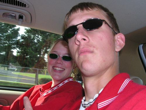 Joe and Amber on the way to a Golf Meet