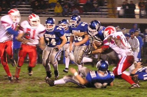Varsity Defense on a Tackle
