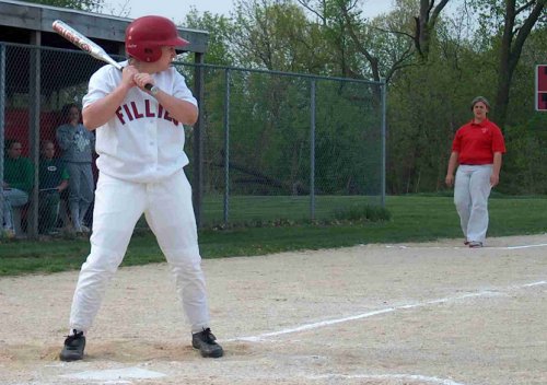 Alene Vandermyde readies to hit.